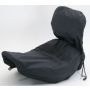 Mustang Motorcycle 77630 Mustang Harley Solo Seat w/Driver Backrest Rain Covers - Black