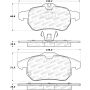 Stoptech 308.09722 Performance 03-05 Saab 9-3 Front Brake Pads