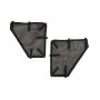 Rugged Ridge 13579.54 Fortis Tube Door Covers Rear Pair Black 18-20 Jeep Wrangler JLU