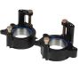 DIVERSIFIED MACHINE DMISRC-2575B Small Double Bearing Birdcage Set Black