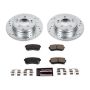 PowerStop K7505 Z23 Daily Driver Carbon-Fiber Ceramic Brake Pad and Drilled & Slotted Rotor Kit
