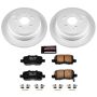 PowerStop CRK5502 Genuine Geomet Coated Rotor and Low-Dust Ceramic Brake Pad Kit