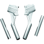 Kuryakyn 8146 Deluxe Neck Cover Kit 95-05 Touring Models Chrome