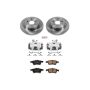 PowerStop KCOE6398 OE Stock Replacement Low-Dust Ceramic Brake Pad, Rotor and Caliper Kit
