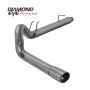 Diamond Eye Performance K5364S Diamond Eye KIT 5in DPF-BACK SGL SS 08-09 6 4L F250-F350 PCKGD BX46X14X14OD EL-PL