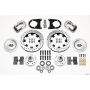 Wilwood 140-8583-DP Forged Dynalite Front Kit 12.19in Drilled Polished 37-48 Ford Psgr. Car Spindle