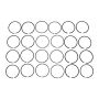 MAHLE 42097.010 Engine Piston Ring Set