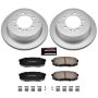PowerStop CRK3073 Genuine Geomet Coated Rotor and Low-Dust Ceramic Brake Pad Kit