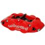 Wilwood 120-12003-RD Caliper-Narrow Superlite 6R-LH - Red 1.38/1.12/1.12in Pistons 1.10in Disc