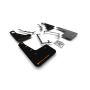 Rally Armor MF56-UR-BLK/OR Black Mud Flap/Orange Logo