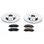 PowerStop K3032 Z23 Daily Driver Carbon-Fiber Ceramic Brake Pad and Drilled & Slotted Rotor Kit