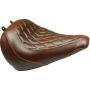 Mustang Motorcycle 83023 Mustang 18-21 Harley Fat Boy Wide Tripper Solo Seat Diamond Stitch - Brown