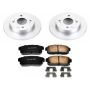 PowerStop CRK741 Genuine Geomet Coated Rotor and Low-Dust Ceramic Brake Pad Kit