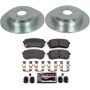 PowerStop K5920 Z23 Daily Driver Carbon-Fiber Ceramic Brake Pad and Drilled & Slotted Rotor Kit