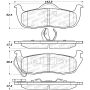 Stoptech 309.10870 Sport Brake Pads w/Shims and Hardware - Rear