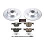 PowerStop K6667 Z23 Daily Driver Carbon-Fiber Ceramic Brake Pad and Drilled & Slotted Rotor Kit