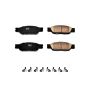 PowerStop 17-933 PowerStop - Z17 Low-Dust Ceramic Brake Pads with Hardware