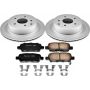 PowerStop CRK7881 Genuine Geomet Coated Rotor and Low-Dust Ceramic Brake Pad Kit