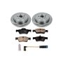 PowerStop KOE6712 OE Stock Replacement Low-Dust Ceramic Brake Pad and Rotor Kit