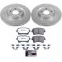 PowerStop K6001-26 Z26 Street Performance Ceramic Brake Pad and Drilled & Slotted Rotor Kit