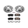 PowerStop KOE5531 OE Stock Replacement Low-Dust Ceramic Brake Pad and Rotor Kit