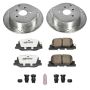 PowerStop K2319-26 Z26 Street Performance Ceramic Brake Pad and Drilled & Slotted Rotor Kit