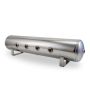 Air Lift 12957 4 Gal Alum Tank - (4) 1/4in Face (2) 3/8in Ports & 1/4in Drain - 30in L X 6in D - Polished