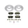 PowerStop ESK4625 Genuine Geomet Coated Rotors, ECE-R90 Brake Pads + Hardware Kit