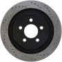 StopTech Cross Drilled Sport Brake Rotor - 2015 Ford Mustang - Rear Left