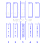 King Chevy LS1 / LS2 / LS4 / LS6 (Size 010X) Performance Main Bearing Set