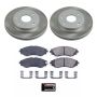 PowerStop SC5894 Semi-Coated Rotor and Low-Dust Ceramic Brake Pad Kit
