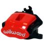 Wilwood 120-9808-1-RD Caliper-Combination Parking Brake-Pos 1-R/H-Red 34mm piston .81in Disc