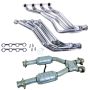 BBK 15693 86-93 Ford Mustang 1-3/4 Long Tube 351 Swap Headers w/High Flow Catted X-Pipe (Silver Ceramic)