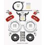 Wilwood 140-13888-R AERO4 / MC4 Rear Kit 14.00 Red 2015-Up Mustang w/Lines & Cables
