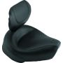 Mustang Motorcycle 79126 Mustang 82-03 Harley Sportster Wide Touring Solo Seat w/Driver Backrest - Black