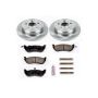 PowerStop KOE1331 OE Stock Replacement Low-Dust Ceramic Brake Pad and Rotor Kit