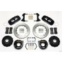 Wilwood 140-10949 AERO4 Rear P-Brake Kit 14.00in Small Ford 2.50in Offset