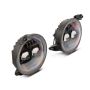 Raxiom J171705 18-23 Jeep Wrangler JL Axial Series 9-In Angel Eye LED Headlights- Blk Housing (Clear Lens)