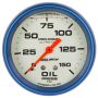 Autometer Ultra-Nite 2-5/8in 0-150 PSI Liquid Filled Mechanical Glow In Dark Oil Pressure Gauge