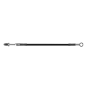 Goodridge HD1001-1CC-BK56 56in Universal Clutch Line w/SS Fittings & Black Hose - Straight Banjo 7/16 UNF