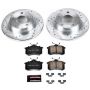 PowerStop K940 Z23 Daily Driver Carbon-Fiber Ceramic Brake Pad and Drilled & Slotted Rotor Kit