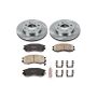 PowerStop KOE1090 OE Stock Replacement Low-Dust Ceramic Brake Pad and Rotor Kit