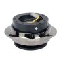 NRG SRK-220BKC Quick Release Kit - Black Body/ Black Chrome Oval Ring