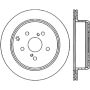 StopTech 86-97 Toyota Supra Left Slotted & Drilled Rotor