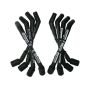 Moroso 73850 GM LS Ultra 40 Custom Fit  Sleeved Ignition Wire Set 8in 135 Deg Boots - Black