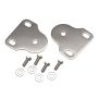 Kentrol 76-95 Jeep CJ/Wrangler YJ Interior Windshield Brackets Pair - Polished Silver