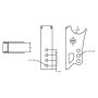 Ridetech 70010122 Weld-On axle bracket for Ridetech bolt-on 4-link.