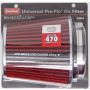 EDELBROCK EDE43641 Pro-Flo Air Filter Cone 6.70 Tall Red/Chrome