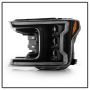 SPYDER 5088475 High-Power LED Module (High Beam And Low Beam) Equipped Headlights - Black