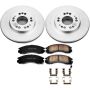 PowerStop CRK798 Genuine Geomet Coated Rotor and Low-Dust Ceramic Brake Pad Kit